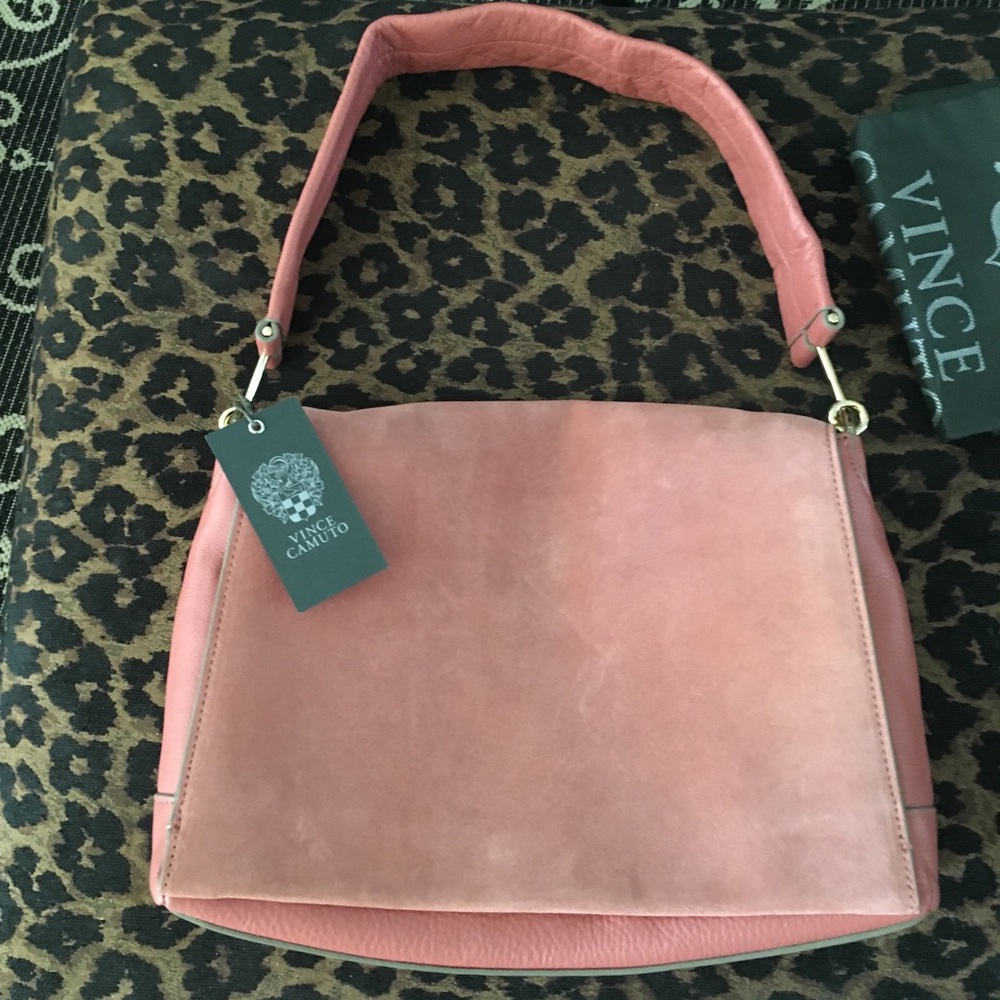 New Vince Camuto Bag Dusty Pink Leather